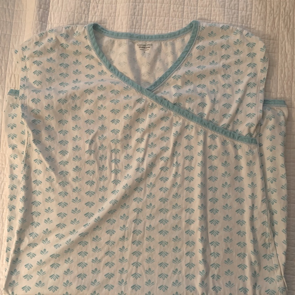 Garnet Hill lightweight cotton nightgown M